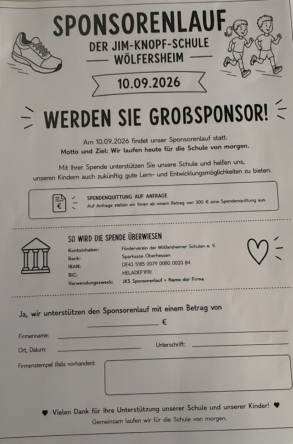 2026 jks sponsorenlauf